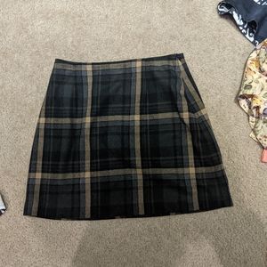 Plaid mini skirt